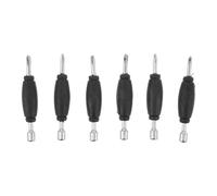 NOLITOY 6 Pièces Mini Fingerboard Screwdrivers Set Double-Head Metal Tools for Finger Skateboard Repair and Maintenance Compact Scratch-Resistant Miniature Screwdriver Kit for DIY