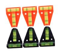 NOLITOY 6 Pièces Niveau à Bulle T Plastique Mini pour Camping Bateau Outil de Mesure et Compact avec Bulle Visible pour Rapide