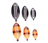 NOLITOY 6 pièces Pince à Banane Résine Clips Vintage pour Cheveux Accessoire Pratique pour Queue de Cheval à Eau pour Yoga Natation