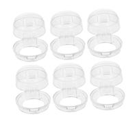 NOLITOY 6 pièces Protection Boutons Cuisinière Gaz Transparent Couvre Bouton Sécurité Garçon Fille Anti-salissure et Facile à Nettoyer Protection Complet Interrupteurs pour Gazinière