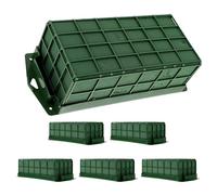 NOLITOY 6 pièces Rectangular Floral Foam Cages For DIY Flower Arrangements Stable Plastic And Foam Holders For Tabletop And Wall Floral Displays