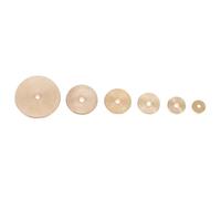 NOLITOY 6 pièces Set de Jauges Alignement Circulaires Laiton pour Cuir Outils DIY Robustes et Précis pour Marquage Uniforme des Marges pour Artisanat Cuir Mains
