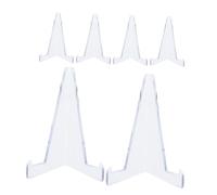 NOLITOY 6 pièces Support Cartes à Jouer Transparent Présentoir Élégant pour Cartes de Sport Baseball Basketball et Jeux Support pour Collection de