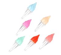 NOLITOY 6 pièces Tubes à Gloss Lèvres Forme de Glace Réutilisables Conteneurs à Soin des Lèvres Créatifs Légers et Portables pour DIY et Usage Quotidien