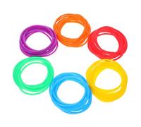 NOLITOY 60 Pièces Bracelets Silicone Colorés Étanches Élastiques Multifonctions pour Cheveux et Poignets Accessoires Fêtes et Anniversaires pour Filles