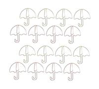 NOLITOY 60 Pièces Trombones Métalliques Forme de Parapluie Colorés Clips Marque Pages Décoratifs Uniques pour Organiseur Cahiers et Documents de Bureau