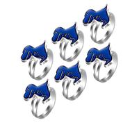 NOLITOY 6pièces Lot De Bagues Humeur Dinosaure Réglables Changeant De Couleur Selon Température Anneaux Créatifs Empilables Pour Garçon Fille Et Adultes Bijoux Émotions Amusants