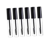 NOLITOY 6pièces Lot de Tubes Vides pour Mascara et Flacon de Crème pour Cils avec Bouchon Noir