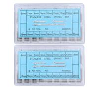 NOLITOY 720 Pièces Kit Barres de Pression et Goupilles Acier Inoxydable Épingle Vis Friction Réparation Bracelet Montre Outils Cotter Link pour