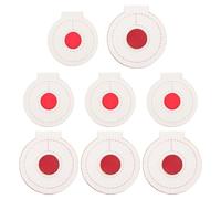 NOLITOY 8 Cibles de Tir en Microfibre Cibles Suspendues Pratique 3 Couches Épaisses Cœur Blanc et Rouge Lot de 8 Pièces Outil Polyvalent d'Amélioration de Précision pour Entraînement