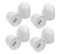 NOLITOY 8 pièces Capuchons de Boulons pour Cuvette de Toilette Plastique Rond Accessoires Décoratifs Salle de Bain Faciles à Installer et Nettoyer