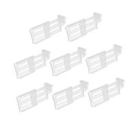 NOLITOY 8 pièces Séparateurs Réfrigérateur Transparent Réglables Diviseurs de Porte Latérale pour Organisation Compacte Range Bouteilles et Aliments Adaptés Aux Réfrigérateurs Domestiques