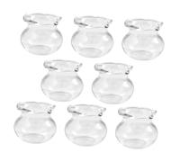 NOLITOY 8pièces Aquariums Miniatures Transparent pour Maison De Poupée Décoration Exquise pour Petites Scènes
