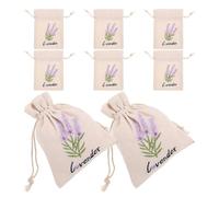 NOLITOY 8pièces Sacs à Cordon pour Bijoux Pochettes Toile Réutilisables Sachets Cadeaux avec Fermeture Petites Pochettes pour Lavande et Emballage Cadeau