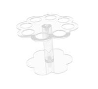 NOLITOY 8trous Support De Présentation Amovible Acrylique Transparent Pour Cornets De Glace Pratique Et Facile à Installer Pour Anniversaires Et Buffets