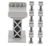 NOLITOY 9 pièces Support de Pont de Train Plastique Élévateurs de Ferrée pour Garçon Fille Accessoire de Modélisme Ferroviaire Stable Construction pour Garçons et Filles
