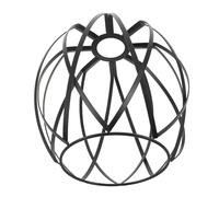 NOLITOY Abat-jour Suspendu en Métal Noir Creux, Diamètre Moyen, Compatible Douille E27, Suspendre Polyvalente Salon, la Cuisine ou Couloir, Finition Vintage Résistante la Corrosion,