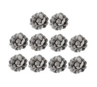 NOLITOY Accessoires de Coiffure 10 Pcs Fleurs de Camélia en Microfibre DIY Gris pour Femme Décoration Vestimentaire Polyvalente
