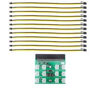 NOLITOY Adaptateur d'alimentation Serveur 12V DC Kit Minage 6 Broches vers 8 Broches Câble Carte Graphique GPU Alimentation Synchronisée Stable