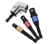 NOLITOY Adaptateur de Perceuse à Angle Droit avec Porte Embout Pivotant pour Perceuse Électrique Accessoire Polyvalent pour Projets DIY et
