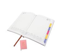 NOLITOY Agenda Journalier Rose Carnet de Notes Quotidien Minimaliste pour Étudiants Voyageurs et Planificateur Simple pour Objectifs et Tâches Journalières