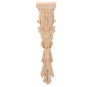 NOLITOY Applique en Bois Sculpté Décorative pour Meuble Coin 6x30 Cm Installation Facile Design Polyvalent pour Décoration D'armoire et Meuble