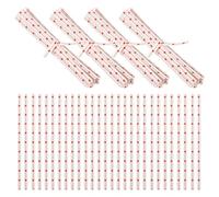 NOLITOY Attaches Torsadées Décoratives 2000 Pièces en Fil Métal Blanc Motif Cœur, Liens Scellage Paquet à Friandises Flexibles pour Pâtisserie, Emballage Présent, Fêtes et Diy, Usage