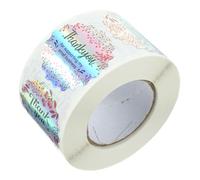 NOLITOY Autocollants Merci Ronds Étiquettes Adhésives Scellantes pour et Sacs Lot de Stickers Colorés pour Fêtes et Petites Entreprises