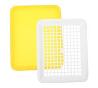 NOLITOY Bac à Litière Lapin Durable Séparateur Urine et Crottes Plateau Toilette pour Cage Rongeurs pour Chinchillas Cobayes Hamsters et Dintérieur
