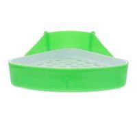 NOLITOY Bac à litière pour Petits Animaux avec capacité élevée Anti-Fuite adapté Lapins cochons Chinchillas Hamsters Plateau filtrant pour Cage Propre Odeur Vert