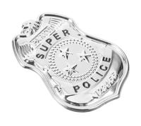 NOLITOY Badge Police Épingle Étoile à Branches Métal Accessoire Cosplay Léger Pour Déguisement Policier Homme Et Femme Décoration Fête Et Jeu De Rôle