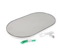 NOLITOY Balance de Pesée Numérique en Verre Trempé Noir, Affichage Led, Format Mini Portable, pour Usage Familial, Garçon et Filles et Seniors