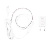 NOLITOY Bande Lumineuse LED Blanche 2835 6500K pour Machine à Coudre Bande Adhésive Portable Interrupteur Tactile USB et Prise Européenne Éclairage Précis pour Couture et Atelier