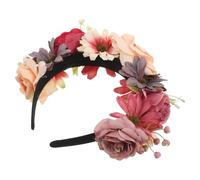 NOLITOY Bandeau à Fleurs Charmant Coiffe Floristique pour Femme Accessoire de Tête Bohème pour Festivals et Voyages Cadeau pour Amis et Famille