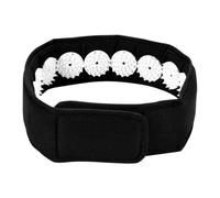 NOLITOY Bandeau D'acupression Portable Noir Ajustement Réglable pour Relaxation Musculaire et Confort en Coton et Abs, pour Travail Prolongé ou Étude