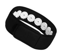 NOLITOY Bandeau D'acupression Réutilisable Noir pour Massage du Cuir Chevelu, Accessoire Portable Multifonction pour Yoga et Relaxation, Outil de Bien-être Ciblant Maux de Tête et