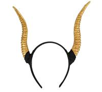 NOLITOY Bandeau Halloween Corne De Diable Noir - Accessoire De Déguisement Pour Fête - Pince à Cheveux Antilope Pour Femme Tête En Corne Élégante Et Originale