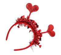 NOLITOY Bandeau pour Cheveux de Cœur Rouge Romantique, Léger et Confortable, Accessoire Polyvalent pour Mariage, Saint-valentin et Fêtes, Décoration Photo Unique, Serrage-tête Festif