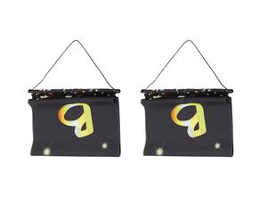 NOLITOY Bannière de Porte pour Anniversaire « Joyeux Anniversaire » 1 Paire, Décoration Colorée pour Fête, Bannière Suspendue Grand Format, Porche et Entrée, Matériel Solide et Visible