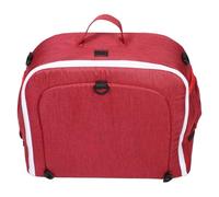 NOLITOY Berceau Pliable Portable pour Bébé avec Moustiquaire et Auvent, Lit de Voyage Léger et Transportable, Housse Double Bandoulière Rouge, Camping, Plage et Déplacements en Extérieur