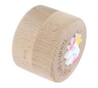 NOLITOY Boîte à Dents Bébé en Bois Sculpté 3d, Rangement Dent de Lait Garçon Fille, Boîte Souvenirs Garçon et Filles, Design Fée, Intérieur Spacieux, Présent Solide pour Premiers