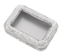 NOLITOY Boîte à Médiators pour Guitare Acoustique et Électrique Étui de Rangement avec Fenêtre Transparente Design avec Strass pour Protection la Poussière