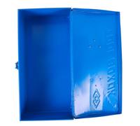 NOLITOY Boîte à Outils Métallique Portable Bleu Rangement Robuste pour Outils Mécaniques Mallette de Stockage et Pratique pour Atelier et Voiture