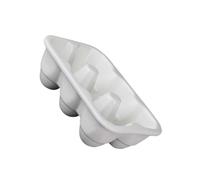 NOLITOY Boîte à Œufs Céramique Cases pour Réfrigérateur Rangement Compact Antichoc Support pour Œufs Entiers ou Farcis Nettoyage Facile Main