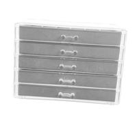 NOLITOY Boîte de Présentation Transparente Acrylique pour Collection de Roches avec Compartiments Amovibles Organiseur Multi-usage pour Cristaux Coquillages et Bijoux Coffret Rangement