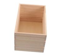 NOLITOY Boite De Rangement En Bois Petit Panier Bacs De Rangement Décoratifs Panier De Stockage Rétro Vitrine De Fleurs Séchées Caisse Décorative Beige En Bois