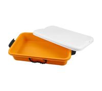 NOLITOY Boîte de Rangement pour Bac à Sable Portable avec Couvercle Bac Plastique Multifonction pour Jouets Plateau de Sable Petit Format avec Poignée Organisateur pour Garçon Fille pour