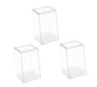 NOLITOY Boîte De Rangement Pour Embouts De Nail Art 3 Pièces Organiseur Pour Outils De Manucure Étui De Rangement Pour Ponçage Couvercle Organiseur Pour Forets À