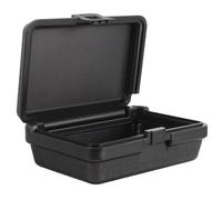 NOLITOY Boîte de Rangement pour Outils de Voiture Noire en Plastique Rigide, Petite Mallette Portable Pratique et Protectrice pour Pêche et Randonnée