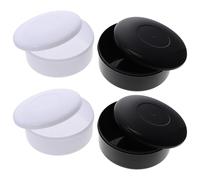 NOLITOY Boîte de Rangement pour Pièces d'Échecs et Jeu de Go 4 Pièces en Plastique Noir et Blanc Couvercle Portable et Solide Coffret de Jeu de Société pour Maison et École